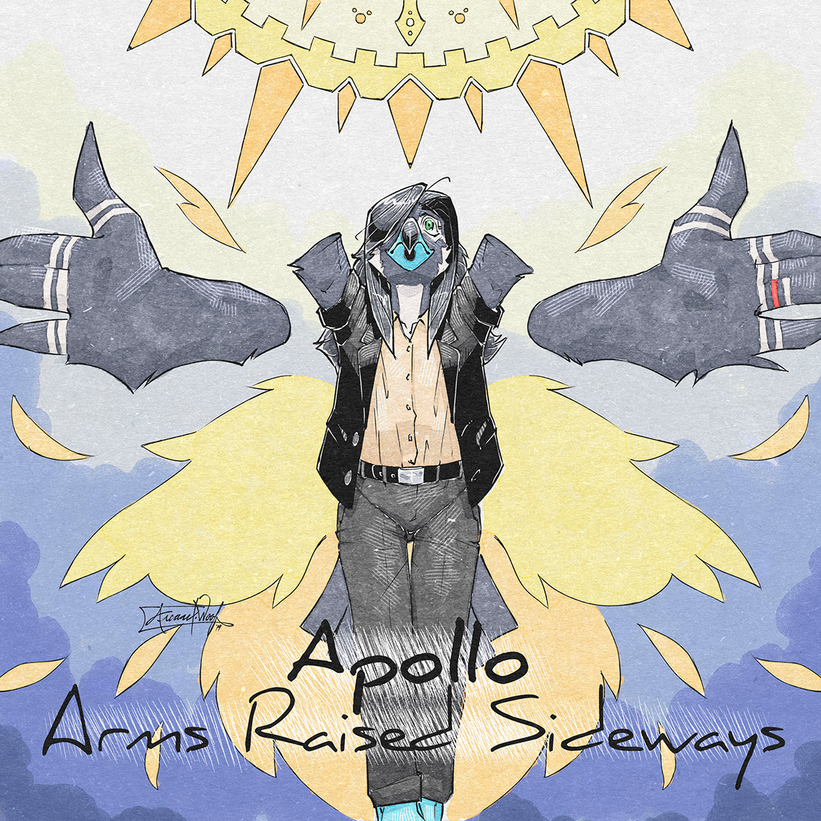 Arms Raised Sideways Sample